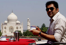 Tea with a View of Taj